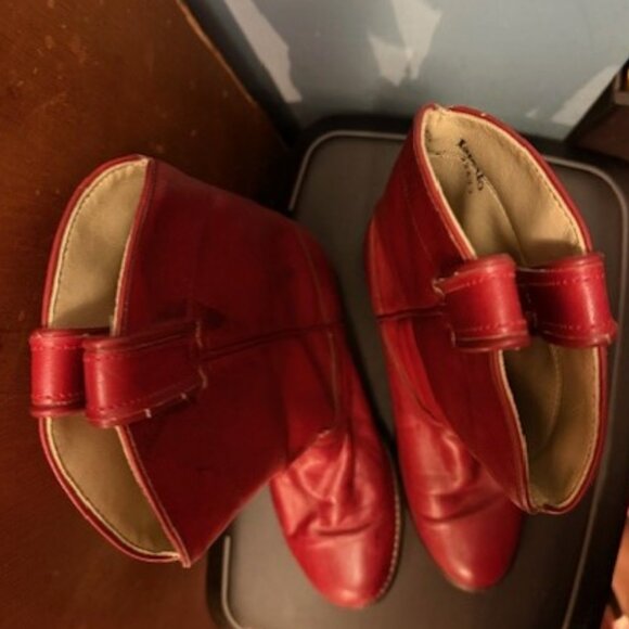 Vintage 1980s Red Laredo Round-toe Roper Cowboy Boots - 6M - Picture 6 of 16